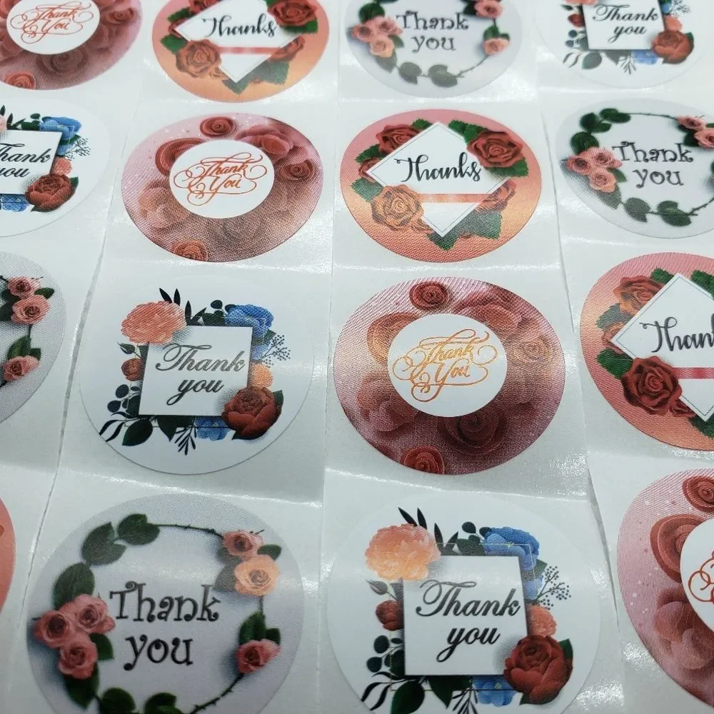 8/$20 100ct Thank You Stickers Round 1